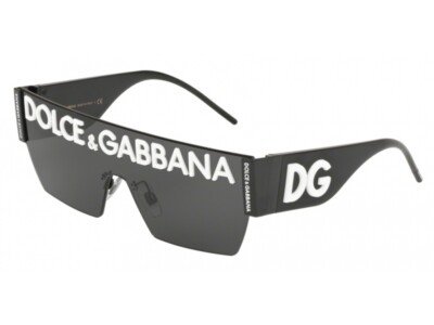 Pre-owned Dolce & Gabbana Sunglasses Dg2233 01/87 Black Grey In Gray