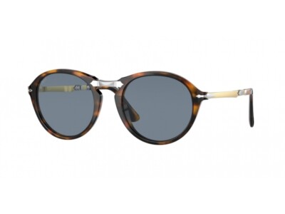 PERSOL PERSOL SUNGLASSES PO3274S 108/56 HAVANA LIGHT BLUE MAN WOMAN