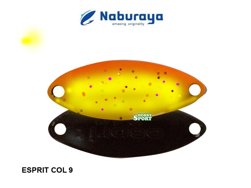 NABURAYA SPOON ESPRIT 2,8 GR  COL. 9 KAZE GIALLO TROUT AREA SPINNING JAPAN