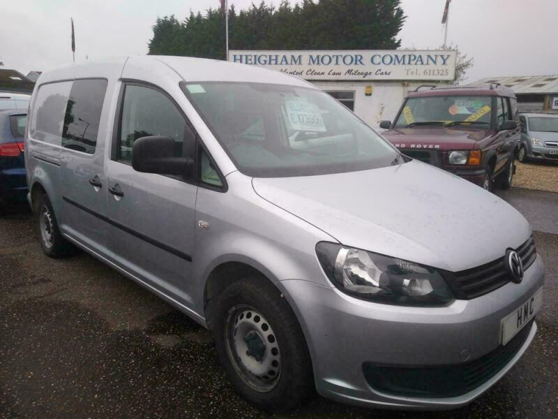 2015 Volkswagen Caddy Maxi 1.6TDI ( 102PS ) C20 Crew Cab 5seat 122K FSH Silver in Norwich
