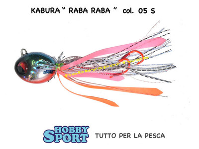 KABURA JIG RABA RABA 30-05 S BLUE SILVER - 115 gr - ORIGINALE PESCA MARE BARCA