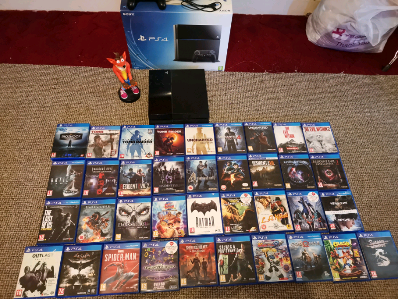 Massive ps4 bundle 37 games 500gb console in Papworth Everard