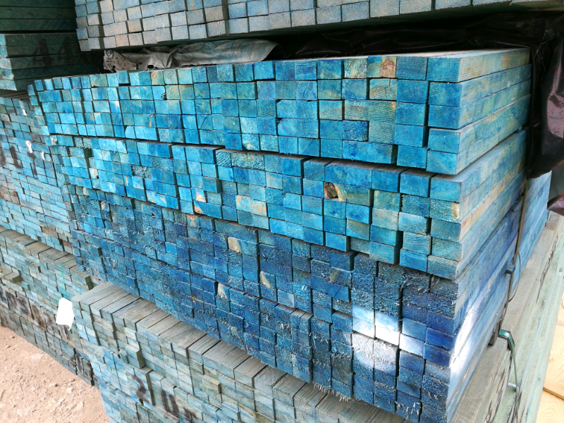 25mm x 50mm BS5534 Graded Blue Roofing Batten Packs of 10 in