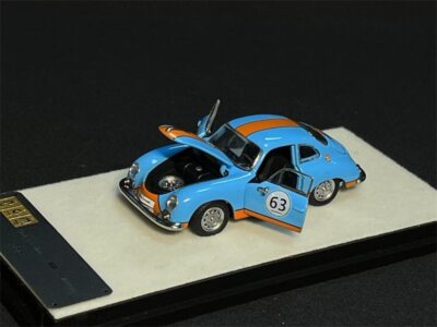 PGM 1:64 Classic vehicle 356  Racing #63 Full Open Diecast Model Car