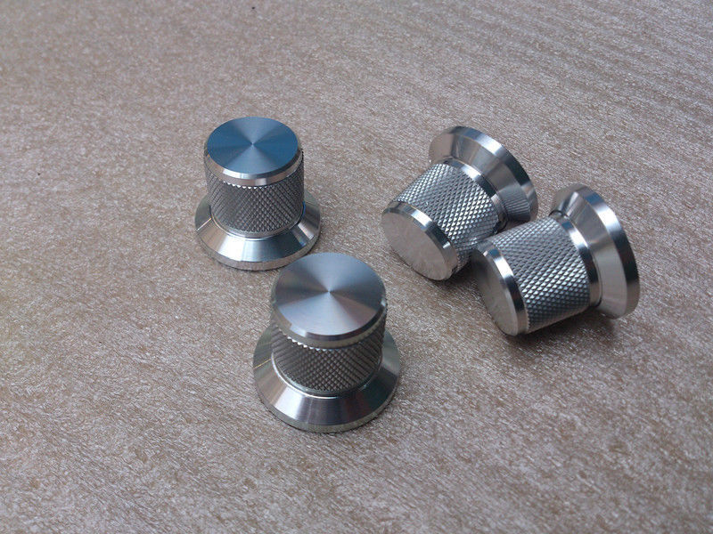 1PCS D30*H25 Knurled full Aluminum Volume knob amplifier knob silver color