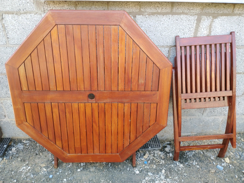 Wooden Garden table & 4 chairs.. SOLD | in Dundonald, Belfast | Gumtree