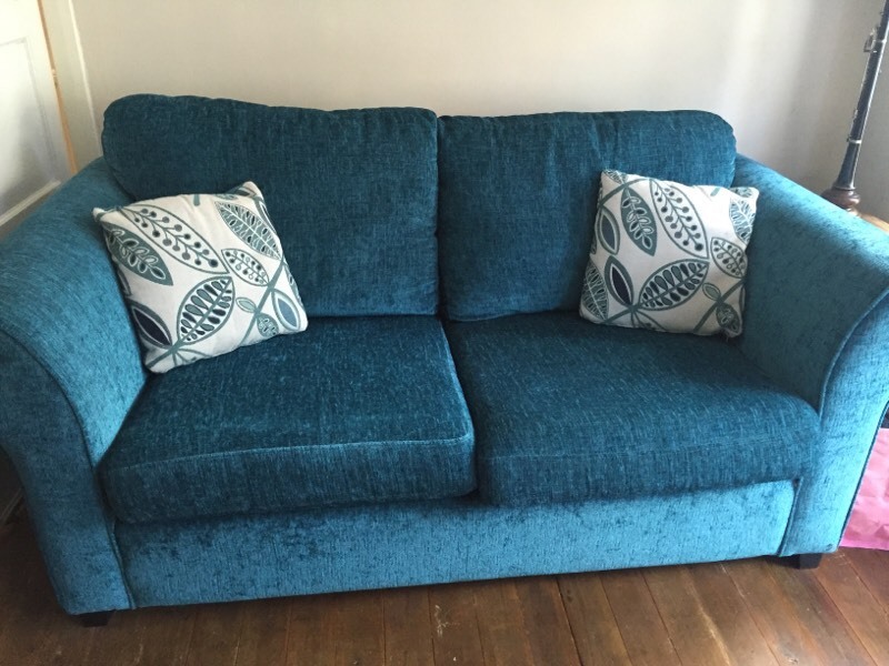 DFS Teal Fabric Sofabed in Oxton, Merseyside Gumtree
