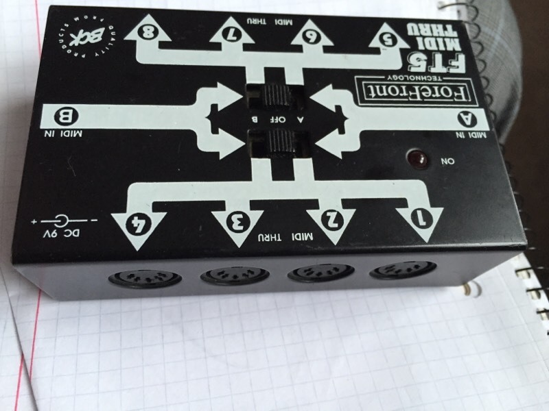 MIDI Thru box Forefront FT5 in Norwich, Norfolk Gumtree