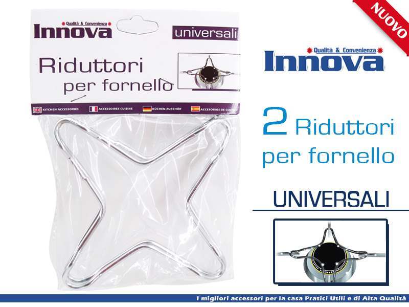 Set 2 Riduttori Fornelli Riduttore Fornello Gas Piano Cottura Forno Griglia dfh