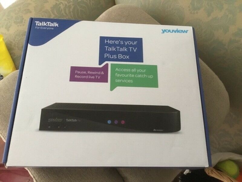 TALKTALK TV PLUS BOX LATEST NEW VERSION RECORDABLE BOX FOR SALE in