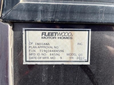 03 Fleetwood American Eagle QS Rv USED RH #5 Luggage Storage Compartment Door