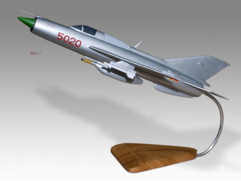MiG 21 PFM Vietnam Air Force Solid Mahogany Wood Handcrafted Display Model