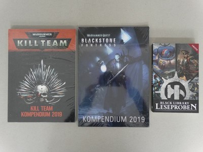 2 Bücher Warhammer 40k - Kompendium Kill Team - Blackstone Fortress - OVP 2019