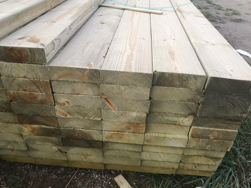 6x2 Planed C24 Tanalised Timber (45mm x 145mm) in Warsop