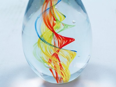 Christmas Reward customer Special M Design Art Hand Blown Glass Rainbow...