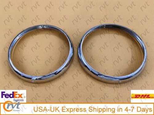 Set of 2 Headlight Bezel 48-71 CJ3B Wagon, Truck, FC, Jeepster 649518