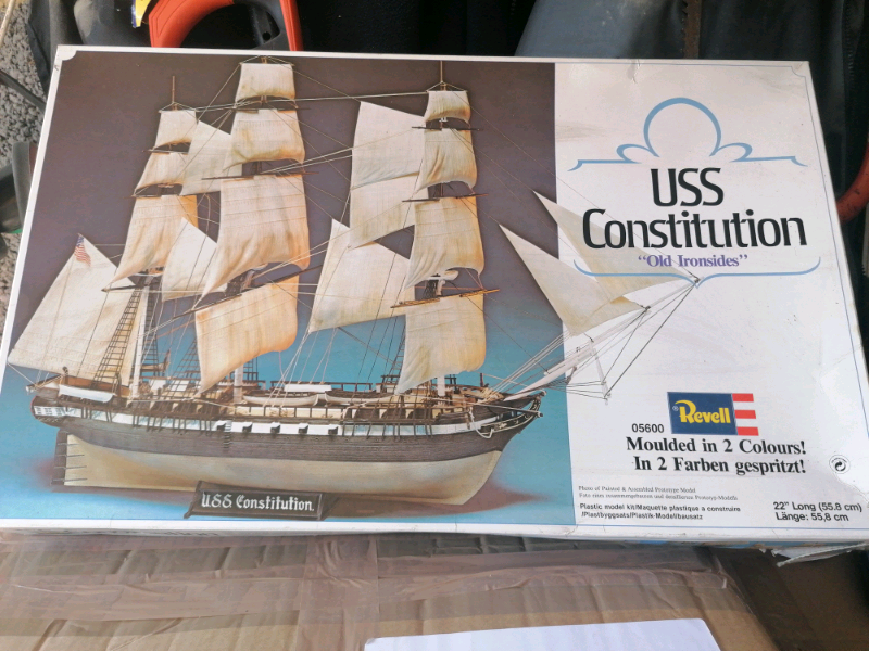 Revell model sailing ship kit 22" long all bags sealed in Corfe