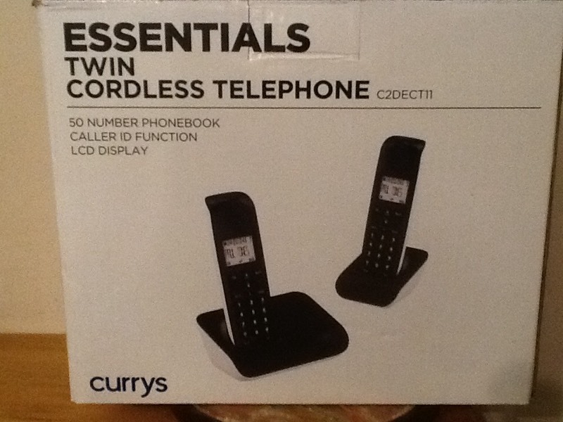 Twin Cordless Telephones From Currys in Chaddesden, Derbyshire Gumtree