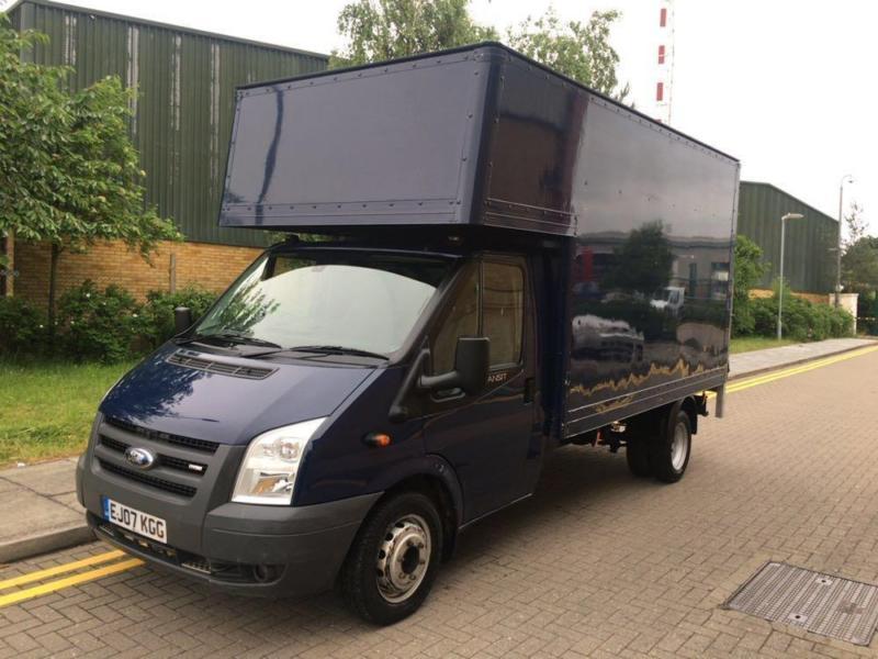2007 Ford TRANSIT 2.4TDCi 115PS 350 NAVY LWB LUTON BOX VAN WITH TAIL