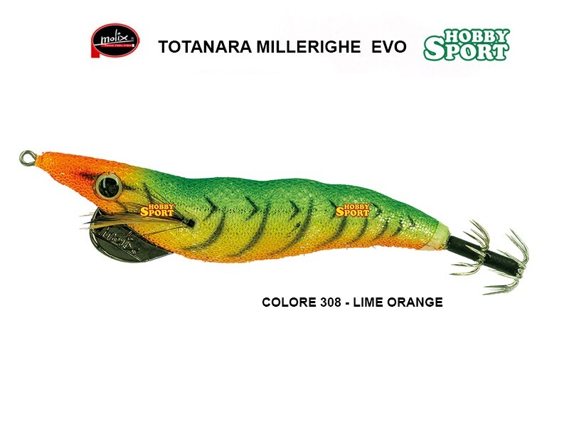 TOTANARA MOLIX MILLERIGHE SERIE EVO MIS 2,5 COL 308 LIME ORANGE