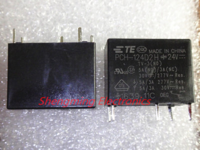 10pcs 5pins 24V PCH-124D2H 5A TE Relay