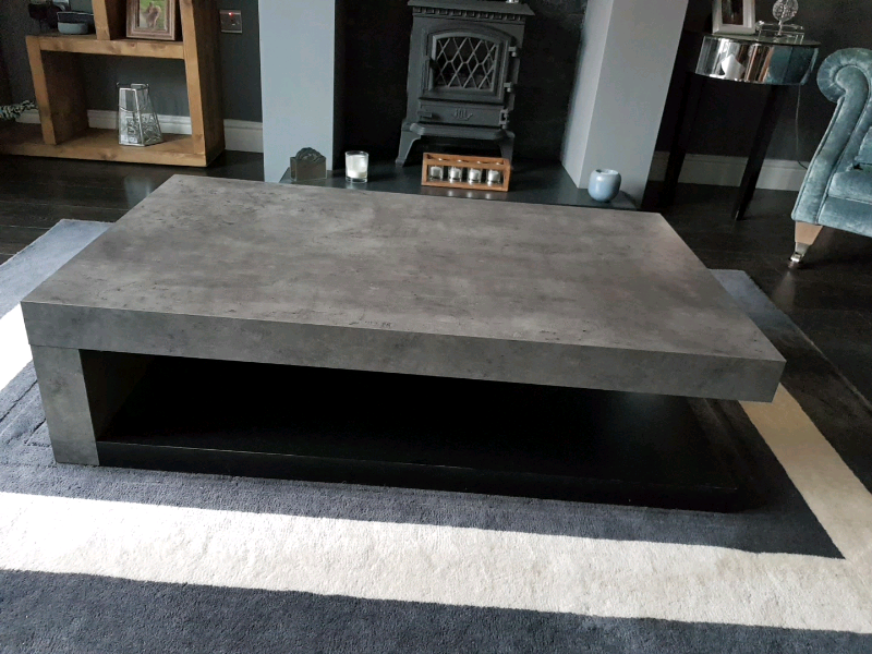 Barker and Stonehouse Grey Concrete Effect Coffee Table ** REDUCED