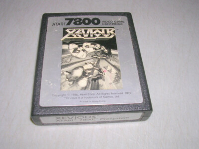Xevious  - Atari 7800 - Vintage Game Cartridge c