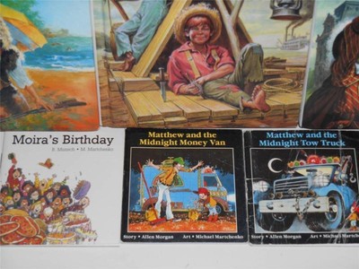 Vintage Lot of 3 Great Illustrated Classics HC Books + 3 Miniature pocket Kids