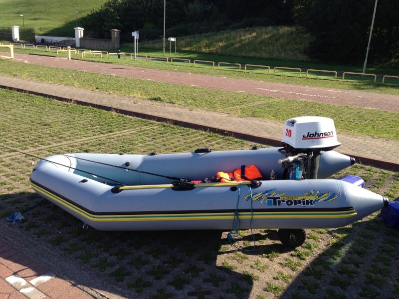 ZODIAC BOMBARD TROPIC RIB BOAT INFLATABLE 20hp JOHNSON OUTBOARD in Gateshead, Tyne and Wear