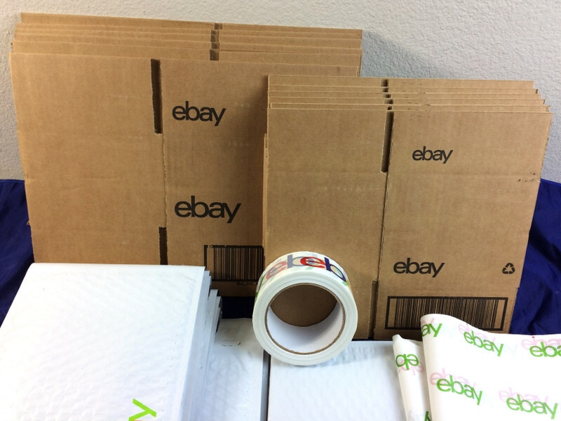 Ebay Shipping Supplies KIT Padded MAILERS Bubble Envelopes, BOXES, Tissue &TAPE