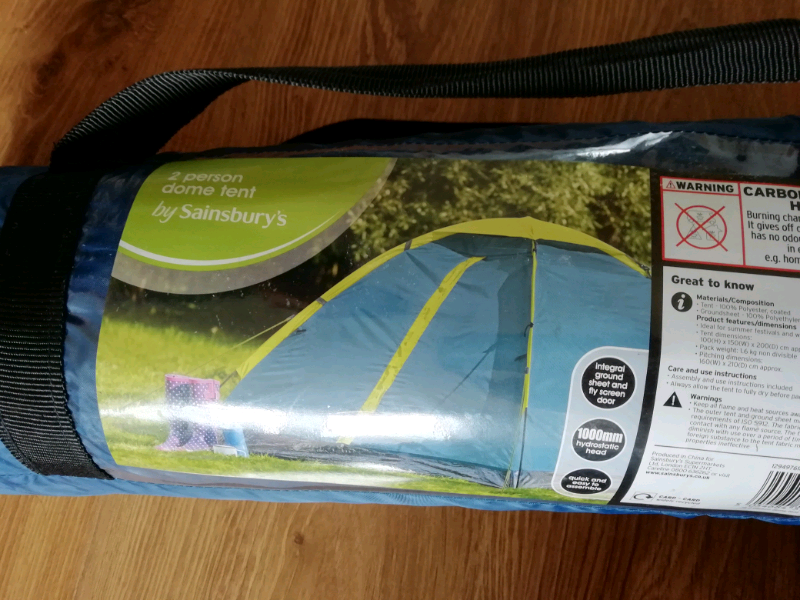 2 person dome tent by Sainsbury's | in Sainsbury's 2 man pop up tent. | in