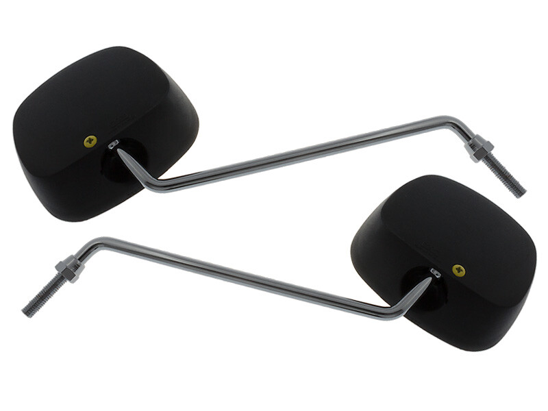 Spiegel Paar schwarz/silber für Hercules MX-1 25 Optima 50 Prima Sachs Prima 25 