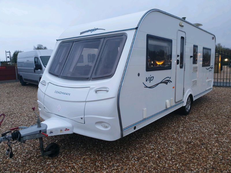 Coachman vip 535/4 4 berth touring caravan 2008 fixed bed touring cara