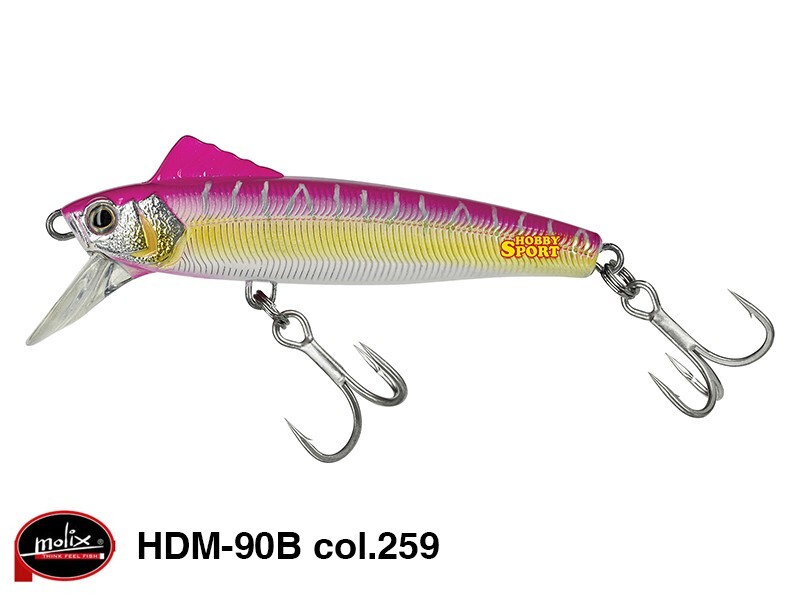 MOLIX HDM90B 44 GR COLORE 259 STRIPED PINK 90 BAITFISH   SPINNING MARE
