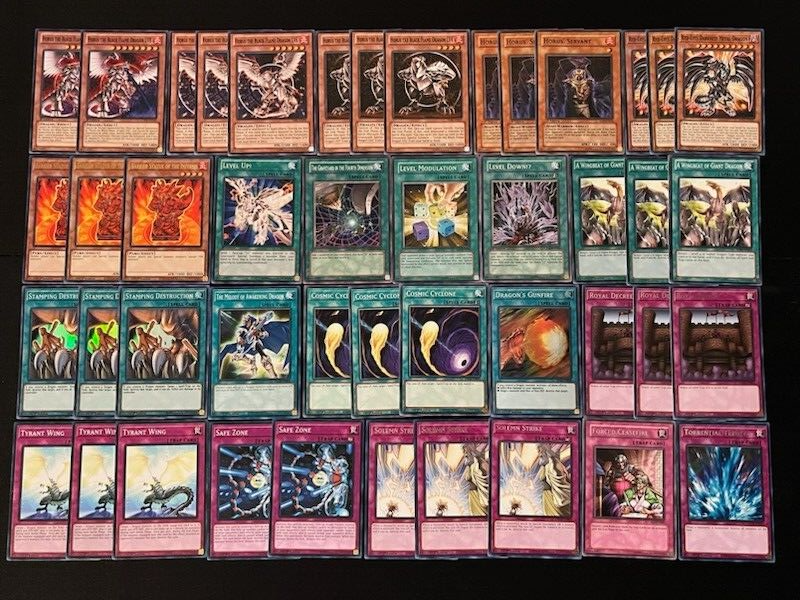 YUGIOH HORUS THE BLACK FLAME DRAGON LV DECK- ANTI SPELL- ANTI TRAP- ANTI META NM