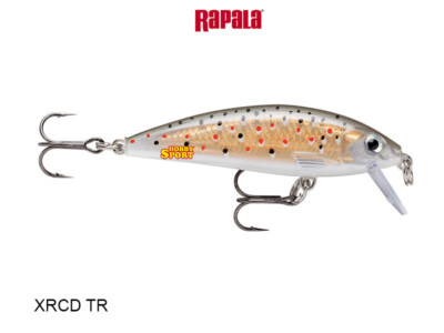 RAPALA X-RAP mod XRCD 7 COLORE TR BROWN TROUT 10 GR SINKING SPINNING LAGO FIUME