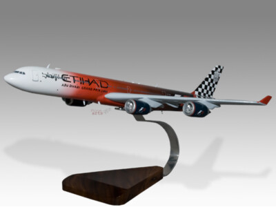 Airbus A340 Etihad Finkenwerder Abu Dhabi Grand Prix Handcrafted Display Model
