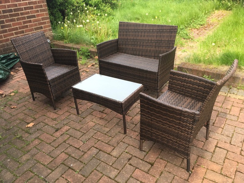 Bargain 4 piece Rattan Garden Chairs and Table in Warrington, Cheshire Gumtree