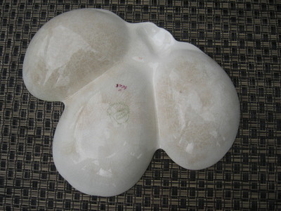 #A6 SUPER ROYAL WINTON DISH 3 section DIVIDED TIGER LILY