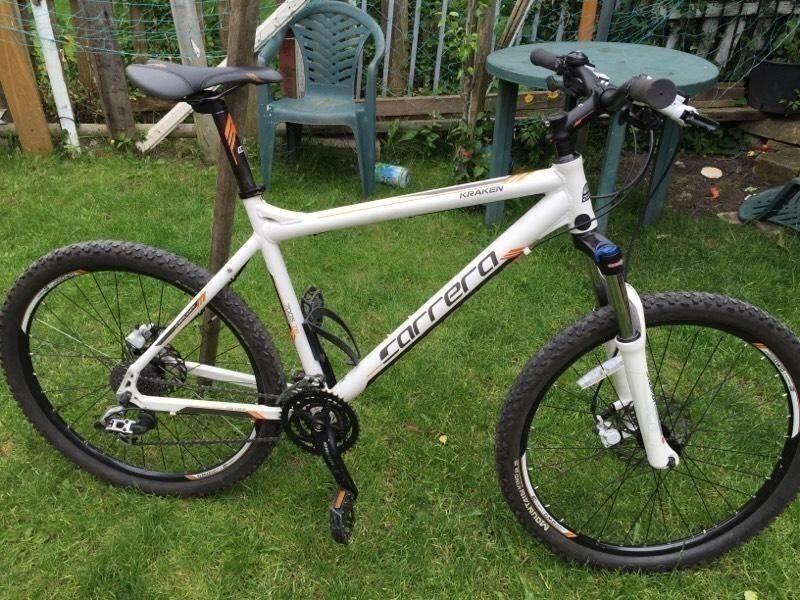 2014 Carrera Kraken Mountain bike SR Suntour XCD Clarks SX