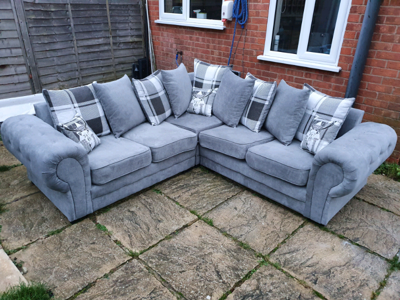 Luxury corner sofa grey in Bourne, Lincolnshire Gumtree