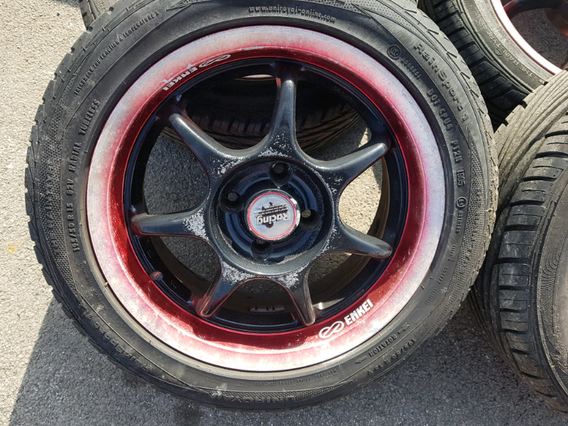 4x100 rare ENKIE ALLOY WHEELS jdm mazda mx5 Toyota honda ...