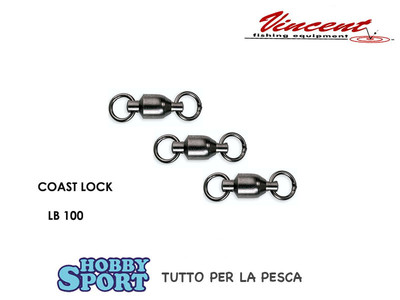 BIG GAME GIRELLA CON CUSCINETTO 50 KG 100 LB COAST LOCK VINCENT CONF 3 PZ