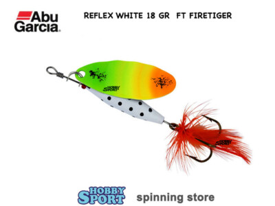 REFLEX WHITE ABU GARCIA 18 GR COL. FT FIRETIGER  CUCCHIAINO ROTANTE 1376602