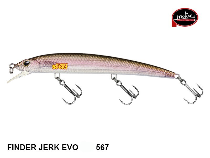 MOLIX FINDER JERK EVO 110 SP 567 GHOST NATURAL SHAD GR 9,5  SUSPENDING SPINNING