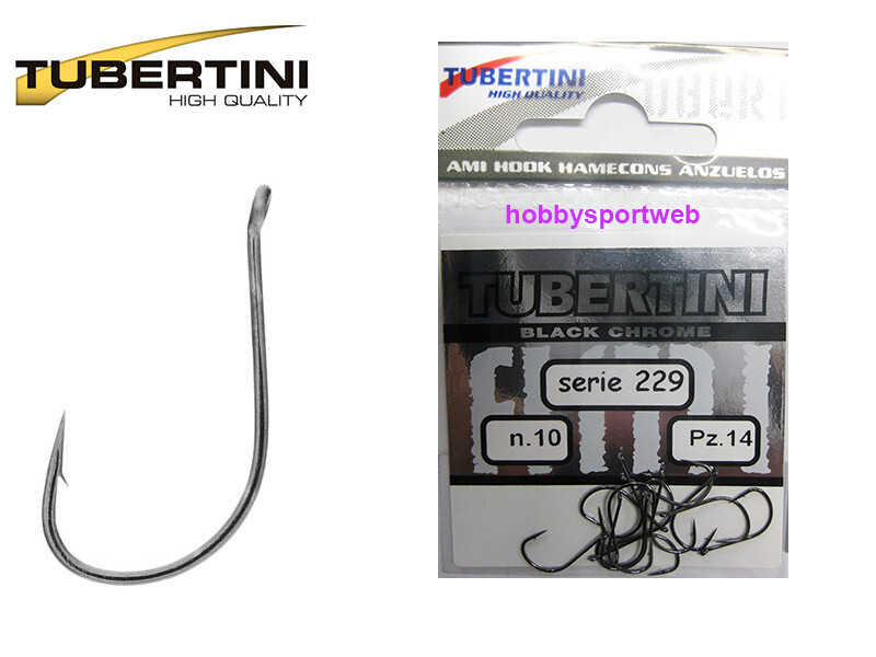 AMI TUBERTINI SERIE 229 BLACK CHROME  SIZE 10  CON OCCHIELLO 2 BUSTE DA 14 PZ