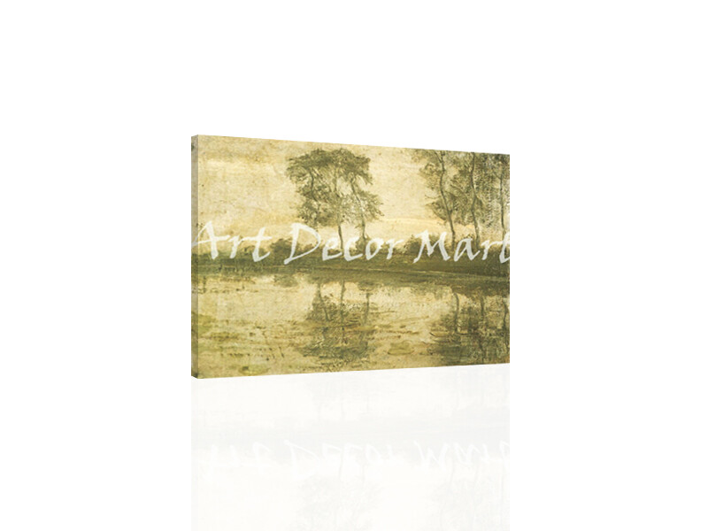 Trees By The River Gein - - CANVAS OR PRINT WALL ART