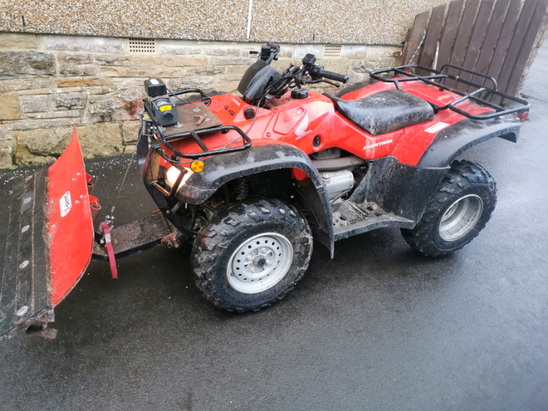Honda 4x4 Quad, includes winch and snow plow in Bathgate, West
