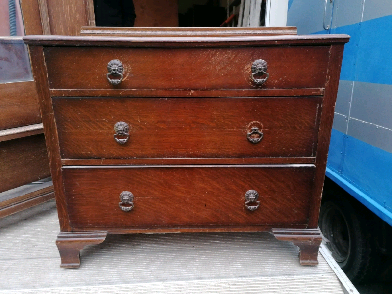 Vintage Antique Chest Of Drawers Draws Ideal Upcycling Project In