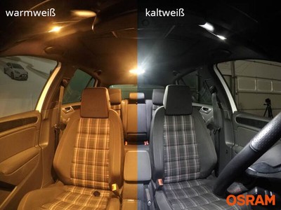 Osram SMD LED Innenraumbeleuchtung Komplettset Innenraumset Kalt-Weiß 6000K 3